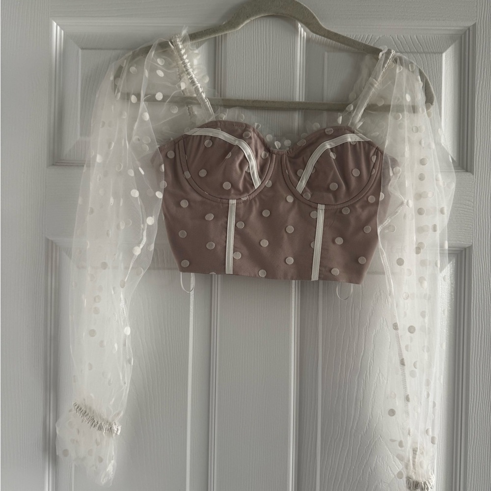 Hello Molly Polka Dot Top- Never Worn